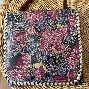 Women’s Crossbody purse Patricia Nash extra zippers & pockets- adjustable strap